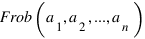 Frob(a_1,a_2,...,a_n)