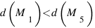 d(M_1) < d(M_5)