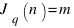 J_q(n) = m