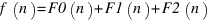 f(n)=F0(n)+F1(n)+F2(n)