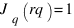 J_q(rq) = 1 J_q(rq) = 1